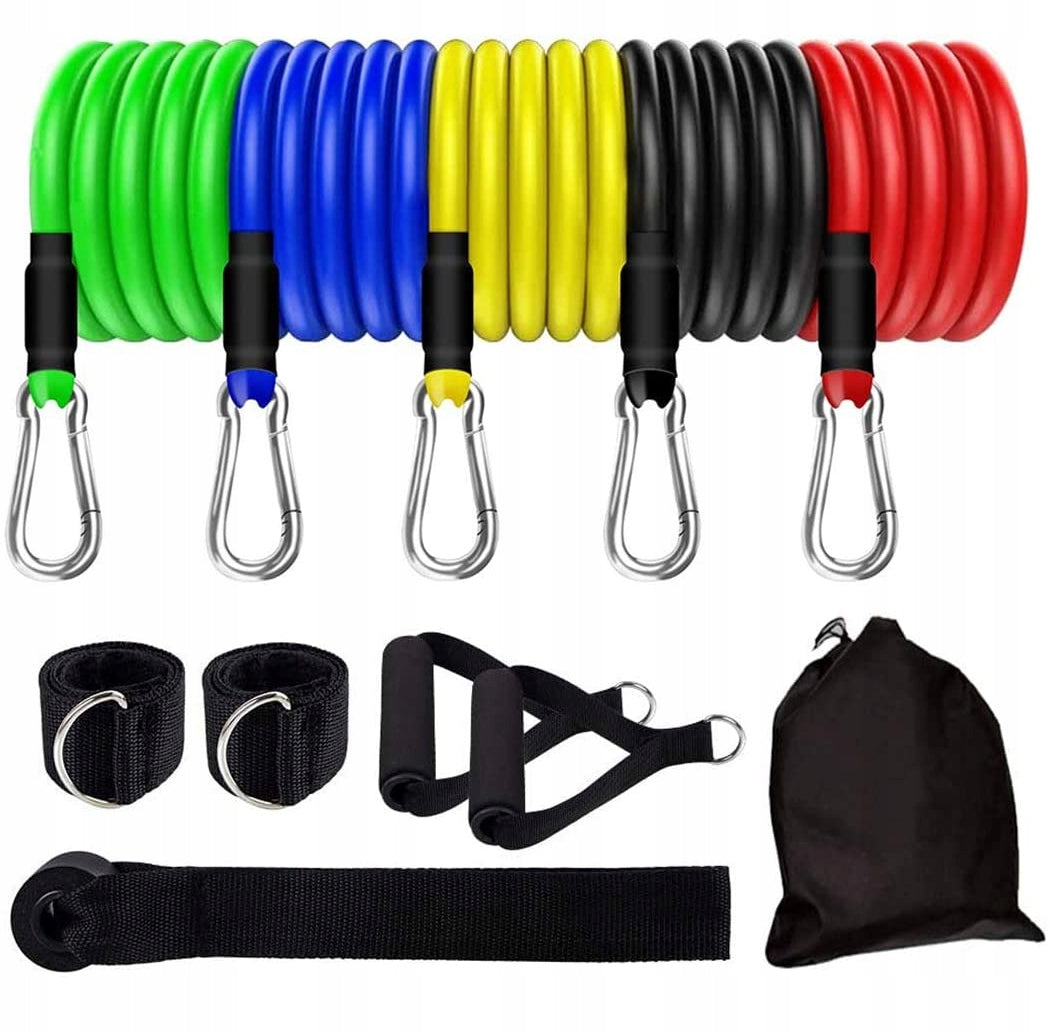 RESISTANCE RUBBERS FOR EXERCISE fitness workout - 5 levels of load Color multicolor