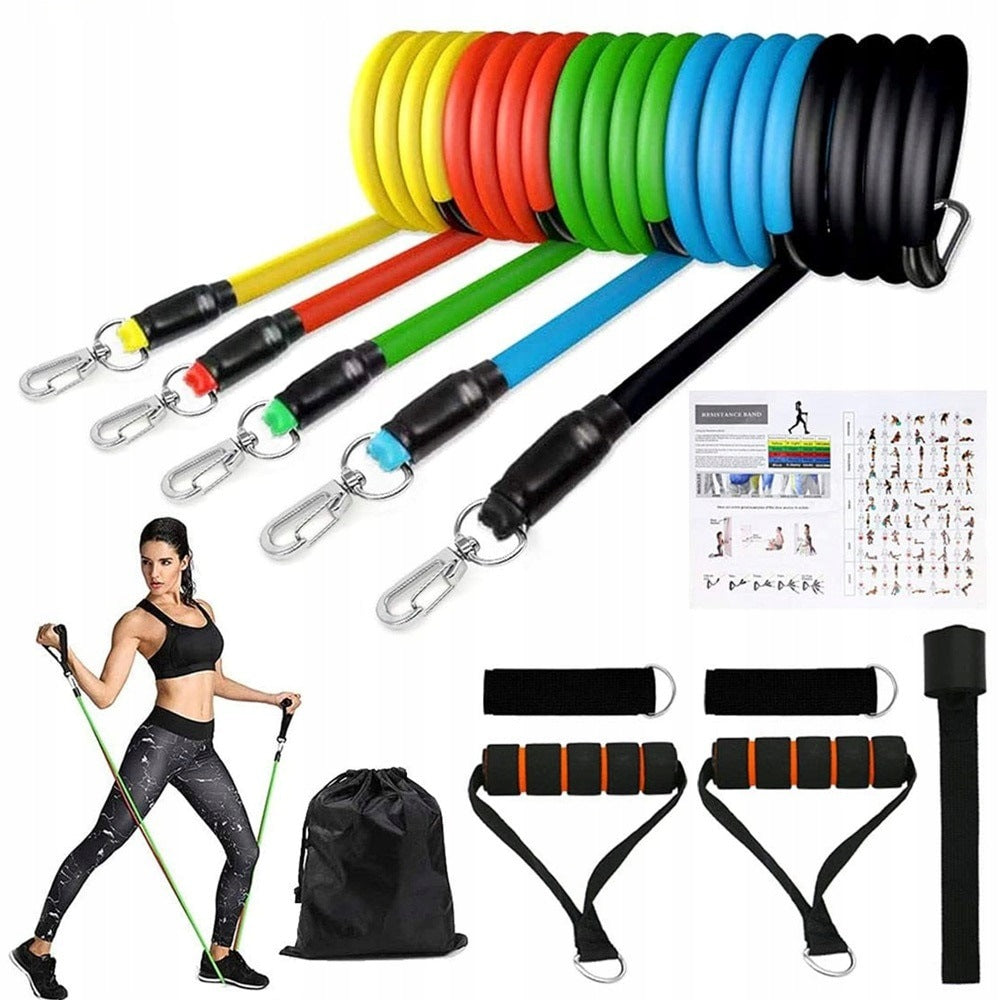 RESISTANCE RUBBERS FOR STRENGTH EXERCISES RUBBER SET FIT