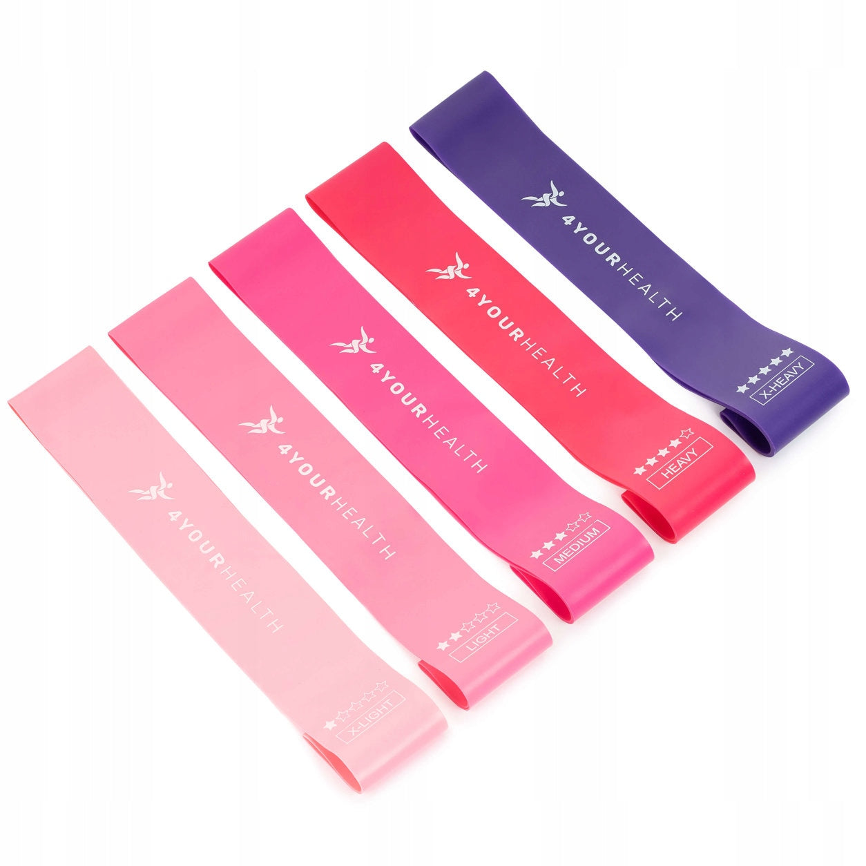RESISTANCE RUBBERS MINI BAND FOR EXERCISE SET 4yourhealth - 5 PIECES