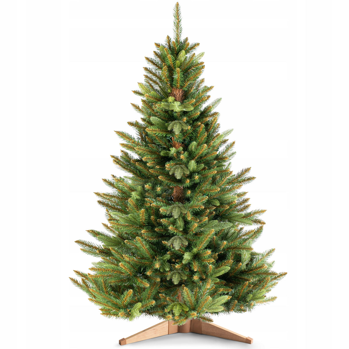 RESTILO Artificial Christmas trees 220 cm natural look PE, PVC Premium large