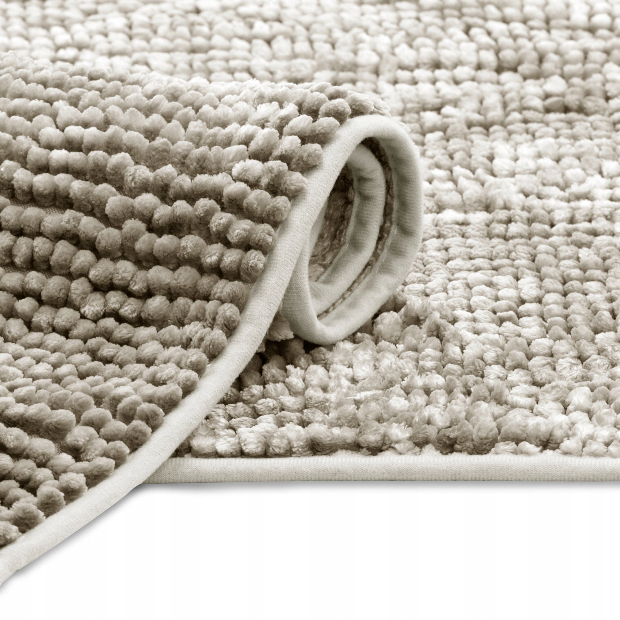 RESTILO Bathroom Rug Non-Slip Chenille Shaggy 50X70 Beige Brand Restilo