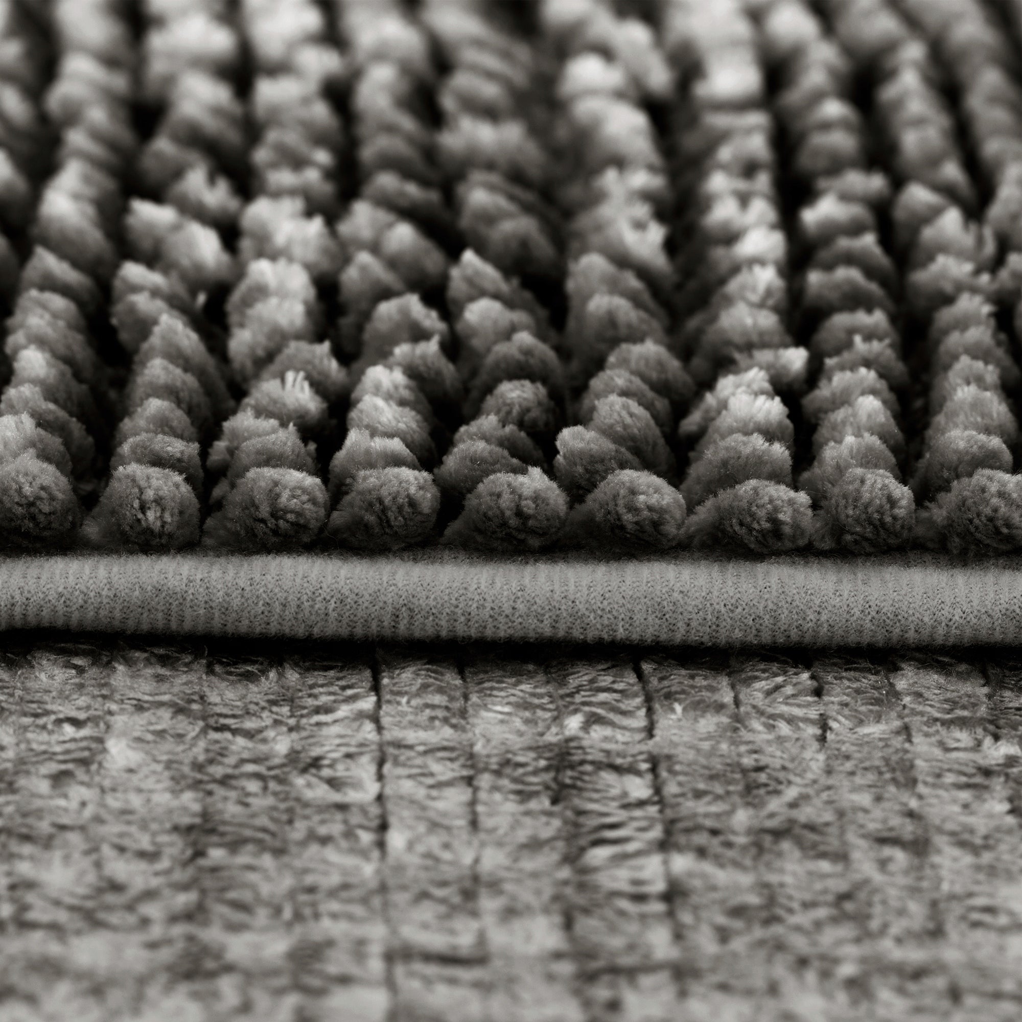 RESTILO Bathroom Rug Non-Slip Chenille Shaggy 70X120 Steel Thickness 15 mm