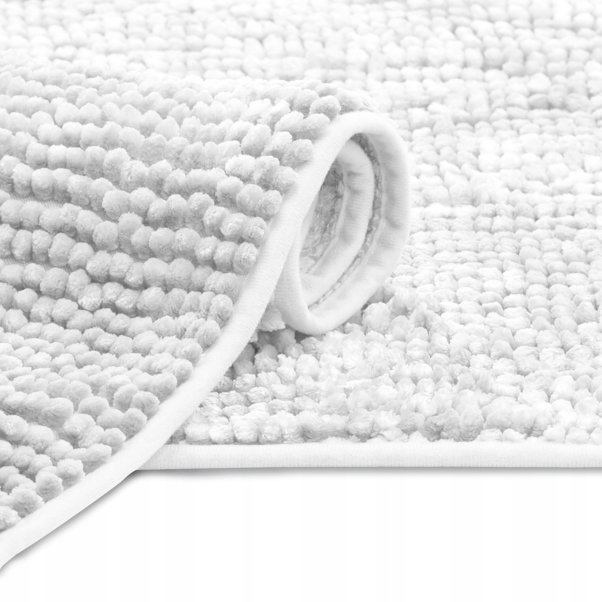 RESTILO Bathroom Rug Non-Slip Chenille Shaggy 70X120 White Packaging status original