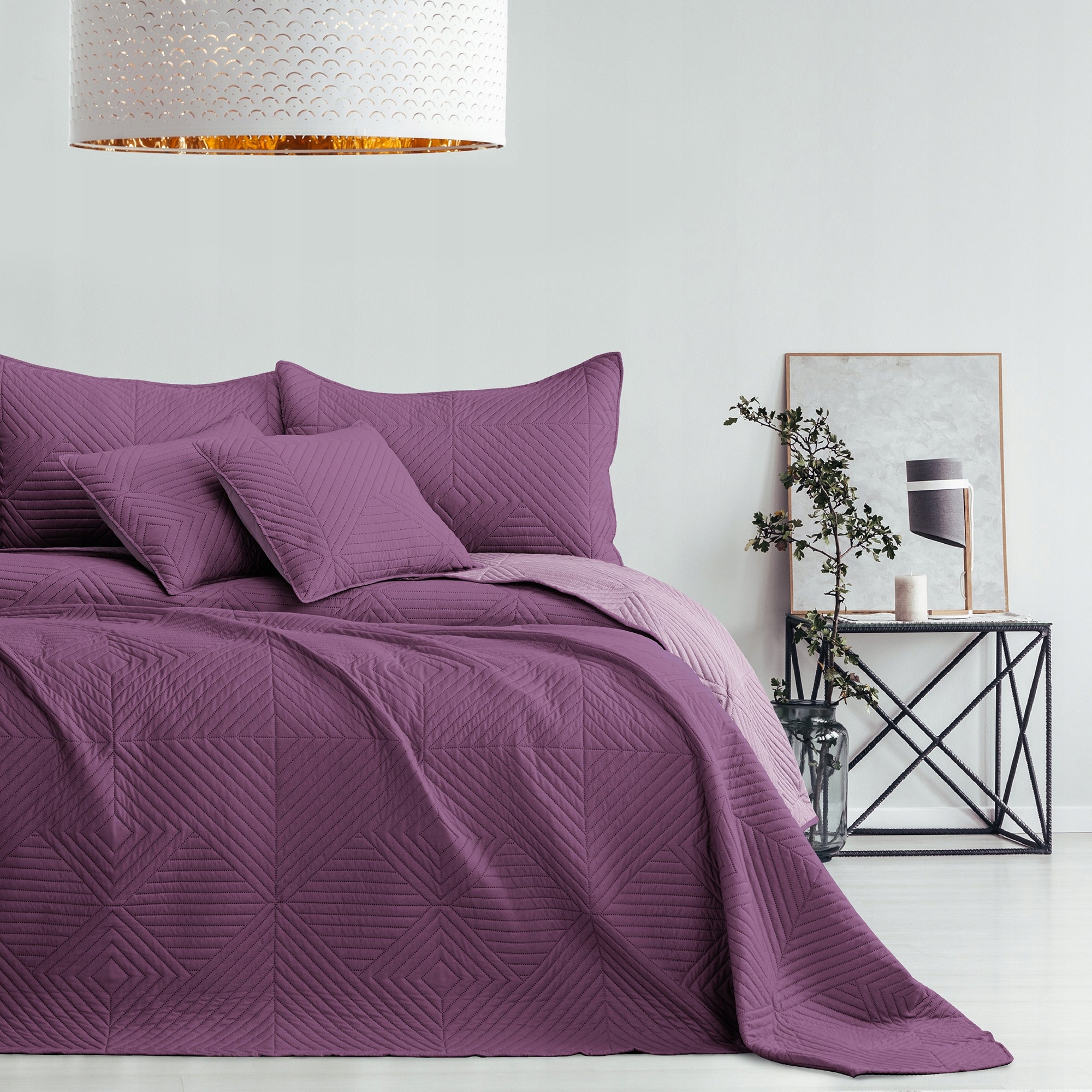 RESTILO Bedspread sofa bed quilted 200x220 Purple Rose Manufacturer code 120012833