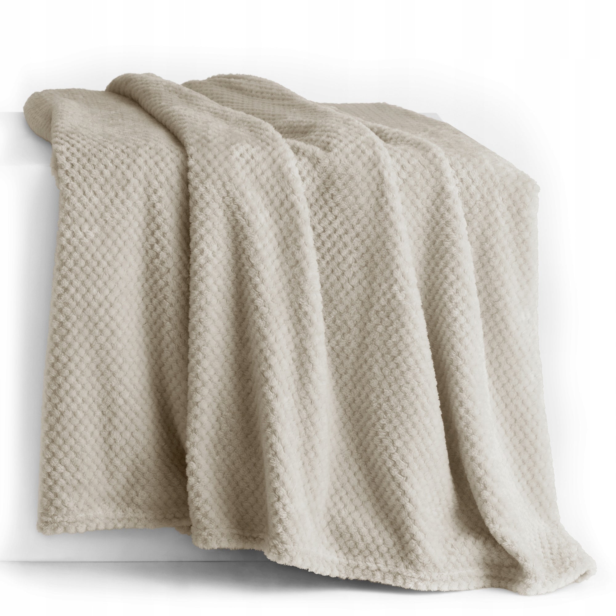 RESTILO Blanket bedspread corner 220x240 soft microfiber cappucino