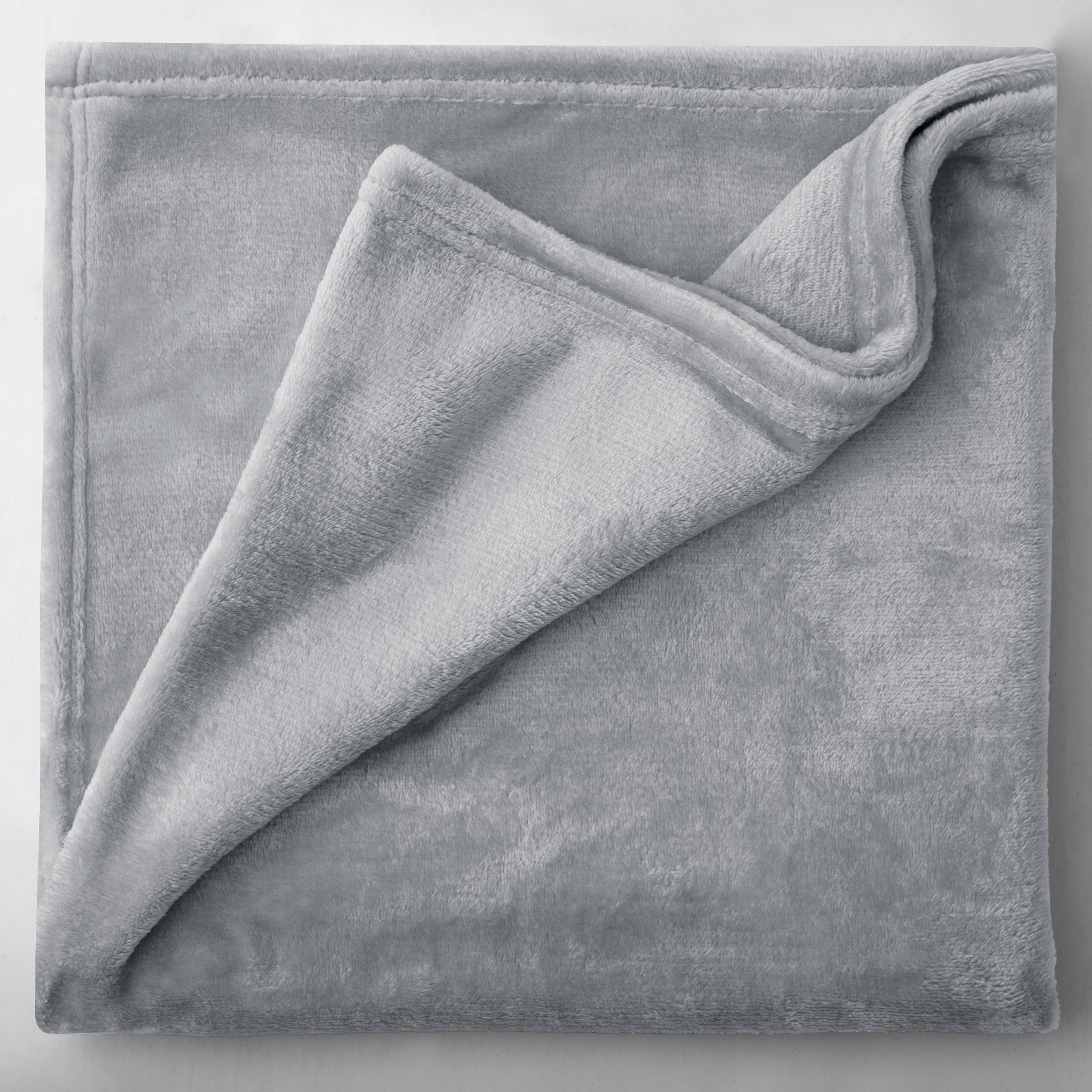 RESTILO Microfiber Blanket Grey 150x200 cm Smooth Couch Cover Packaging status original