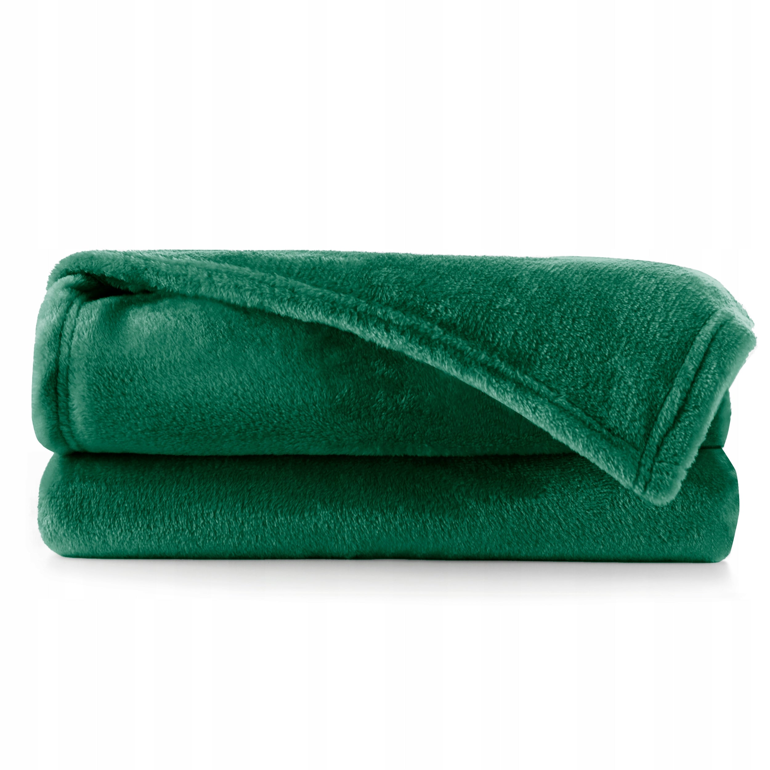 RESTILO Microfiber blanket Green 150x200 cm bedspread for sofa smooth