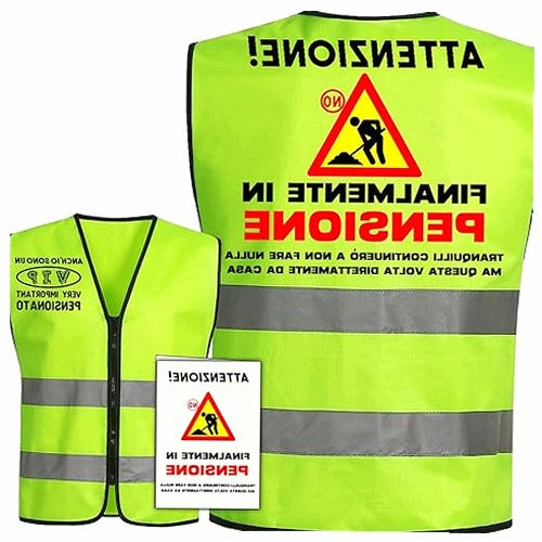 RETIREMENT VEST GIFT FOR MAN JOKE HUMOR GADGET FOR HOME