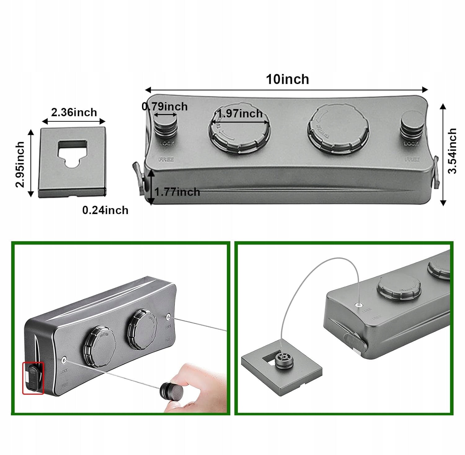 RETRACTABLE CLOTHES DRYING CORD WALL CORD FOR UNDERWEAR INSIDE 5.1M Additional information Foldable
