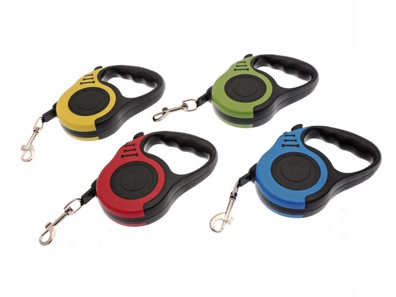 RETRACTABLE LEASH FOR SMALL DOG FLEXI 3m MIX OF COLORS AUTOMATIC