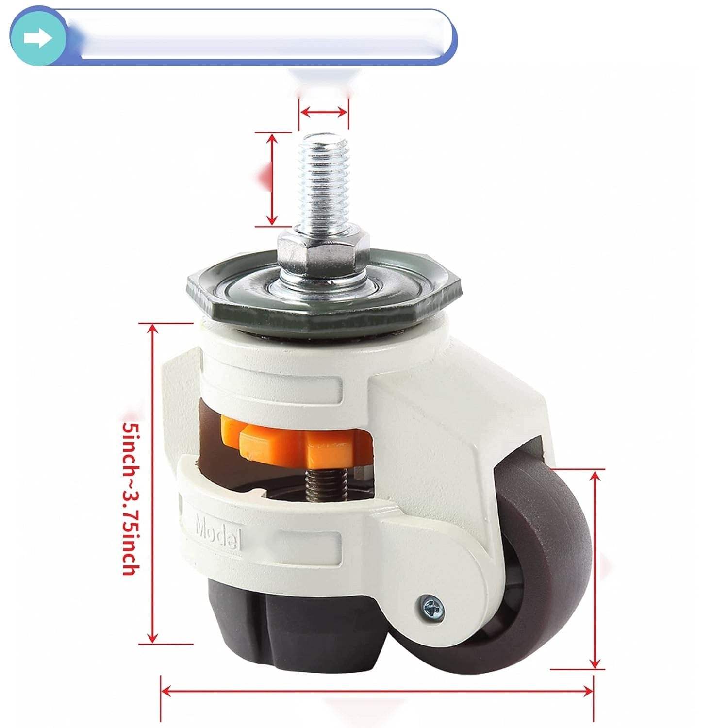 RETRACTABLE LEVELING WHEELS FOR WORKBENCH 4 pcs 1000 kg SET Manufacturer code KÓŁKA POZIOMUJĄCE CHOWANE DO ST STREFAZAKUPÓW