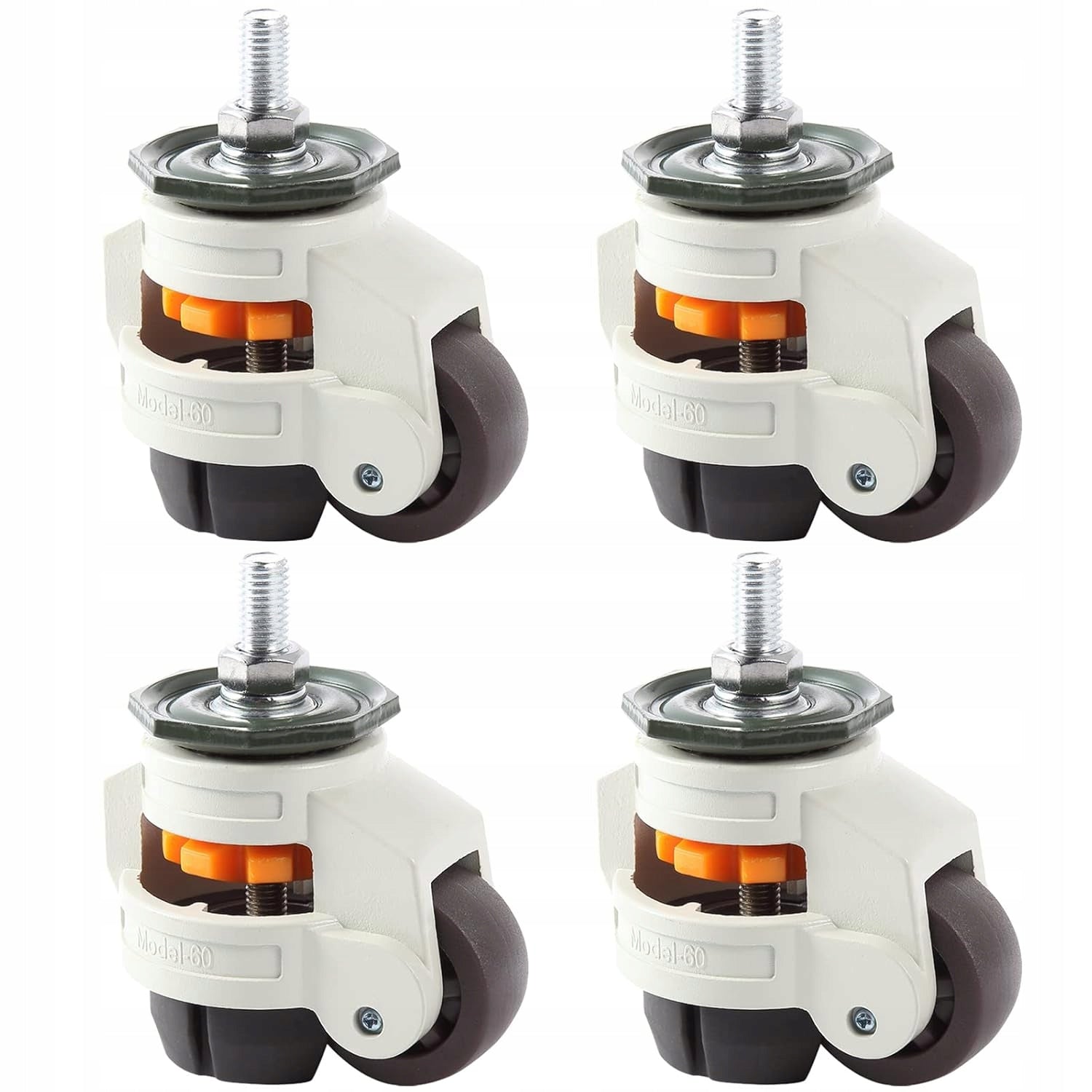 RETRACTABLE LEVELING WHEELS FOR WORKBENCH 4 pcs 1000 kg SET