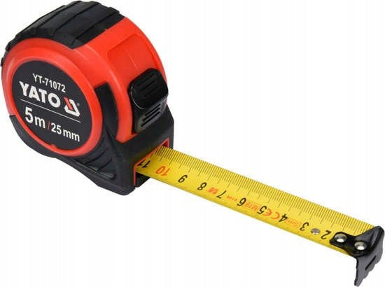 RETRACTABLE MEASURE 5M X 25MM YT-71072 YATO Packaging status original