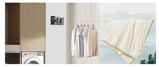 RETRACTABLE STURDY CLOTHES DRYING CORD INNER PORTABLE LIGHTWEIGHT CORD Unfolded width 510 cm
