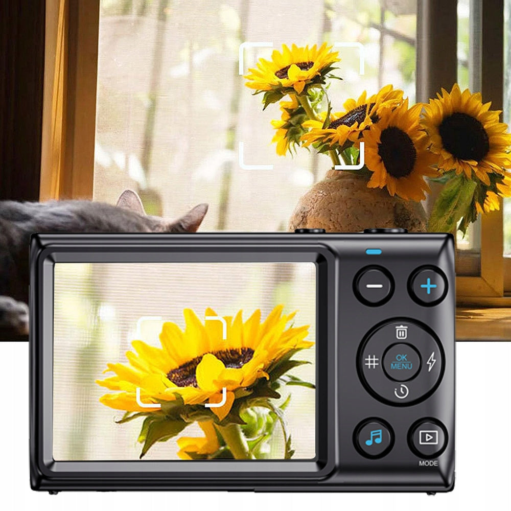 RETRO 4K 64MP DIGITAL CAMERA FOR KIDS + 32GB MEMORY CARD Brand Bedee
