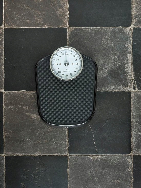 RETRO BATHROOM SCALE UP TO 160KG QUIGG DT-612 BLACK Brand Quigg
