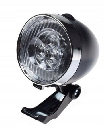 RETRO BICYCLE LIGHT LED FRONT - BATTERY OPERATED - CE Packaging status original