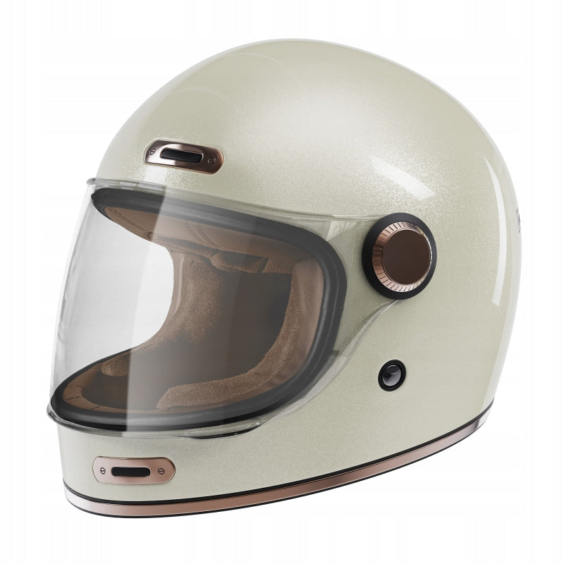 RETRO HELMET STORMER HISTORY OFF WHITE CREAM GLOSS Size M