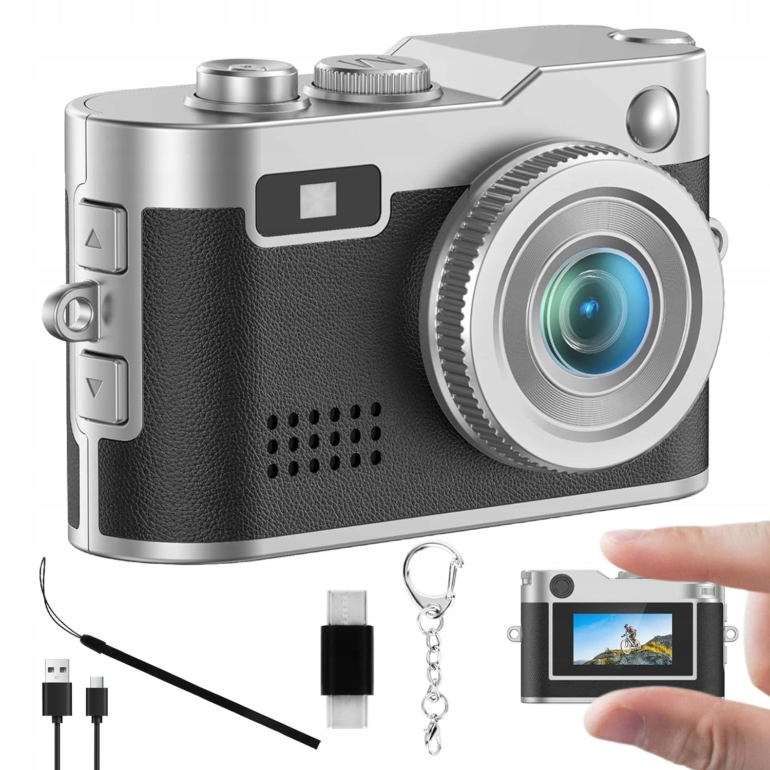 RETRO MINI DIGITAL CAMERA LIVE VIEW 2 MEGAPIXELS IMAGE SENSOR CMOS