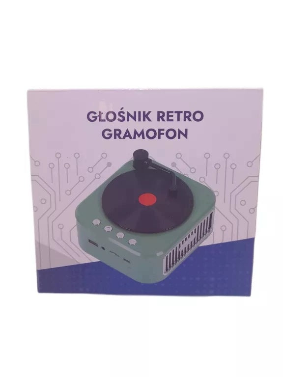 RETRO SPEAKER ALA TURNTABLE WITH RADIO