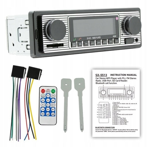 RETRO STYLE CAR RADIO BLUETOOTH USB MICROFO Brand no brand