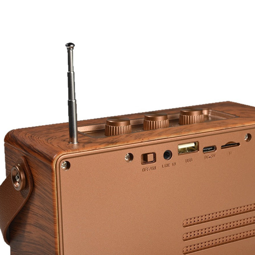 RETRO VINTAGE RADIO WITH BLUETOOTH SPEAKER PORTABLE WIRELESS Brown Model other