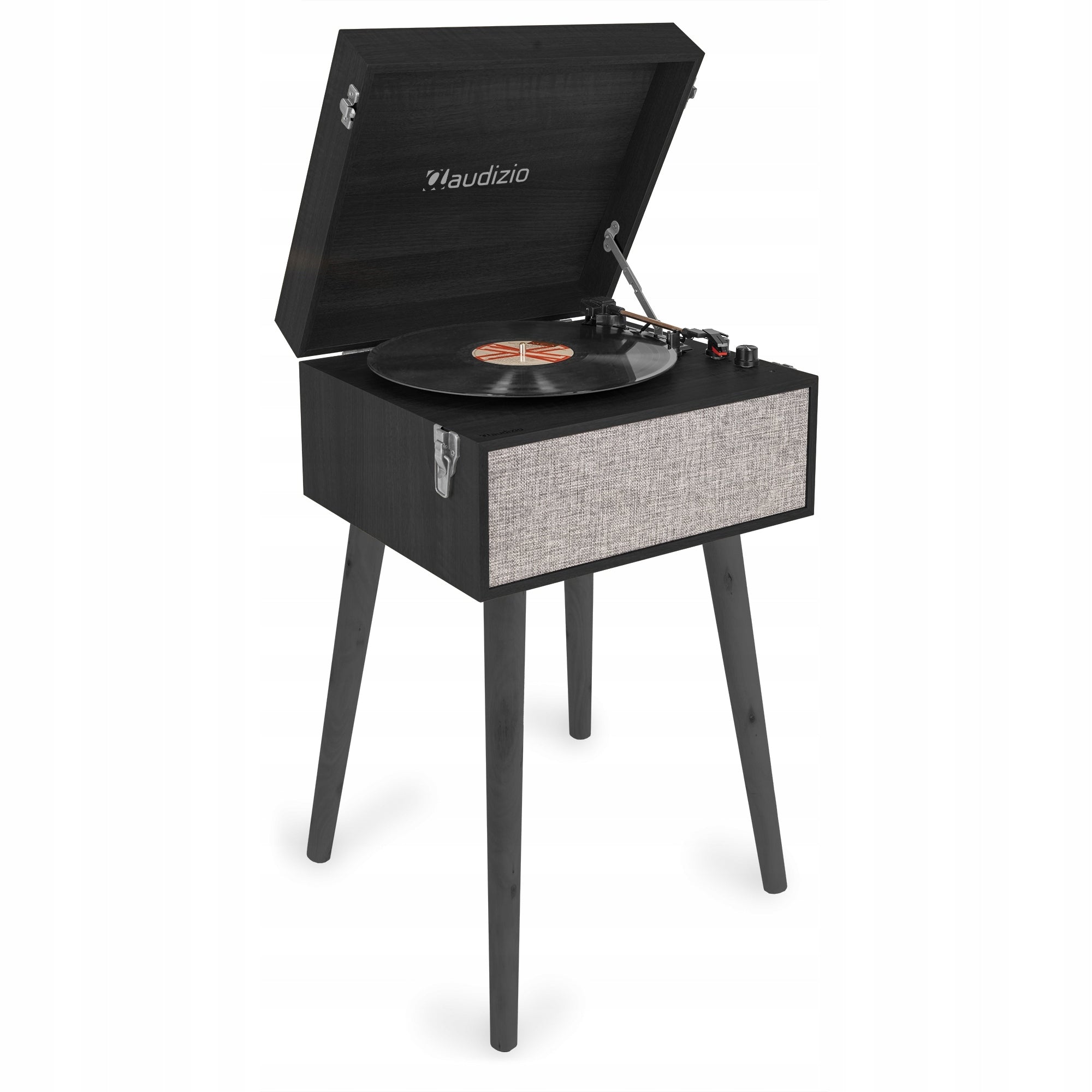 RETRO standing turntable with removable legs Audizio Fremont BT black Packaging status original