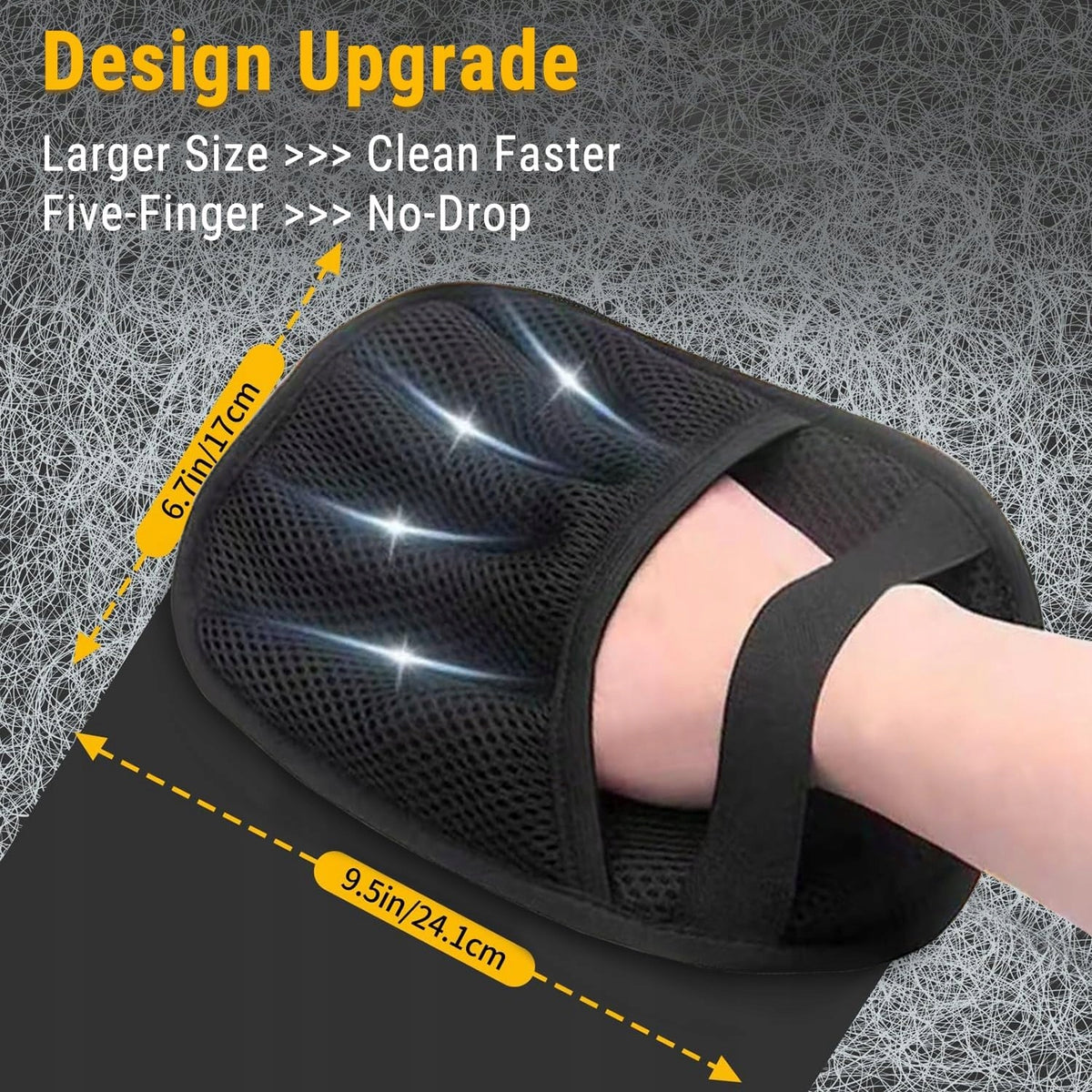REUSABLE ANIMAL HAIR REMOVAL GLOVE 2 PIECES Packaging status original