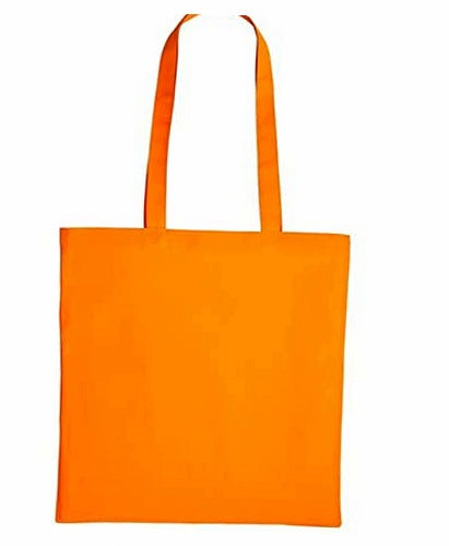 REUSABLE COTTON SHOPPING BAG MEDIUM ORANGE