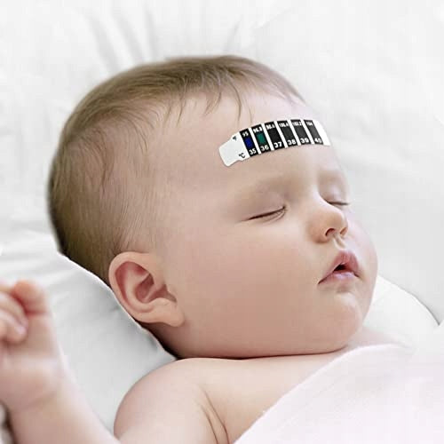 REUSABLE FRONT THERMOMETER STICKER FOR INFANT CHILDREN Brand no brand