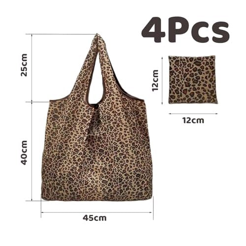 REUSABLE LEOPARD STORAGE BAGS 4 PIECES Manufacturer code Bez marki