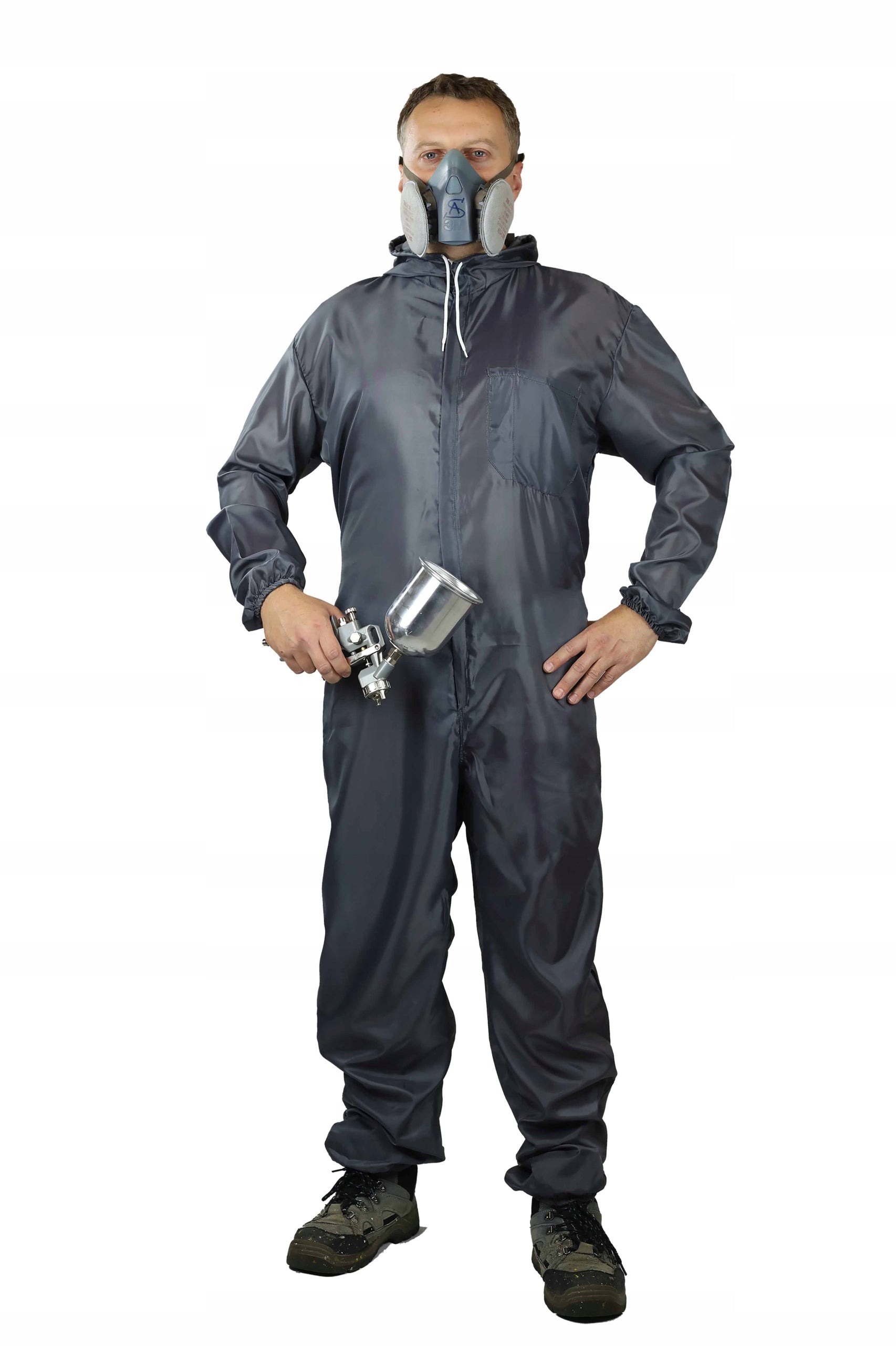 REUSABLE PAINT SUIT GRAPHITE SIZE XL
