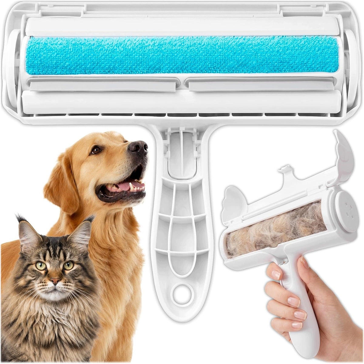 REUSABLE PET HAIR REMOVAL BRUSH