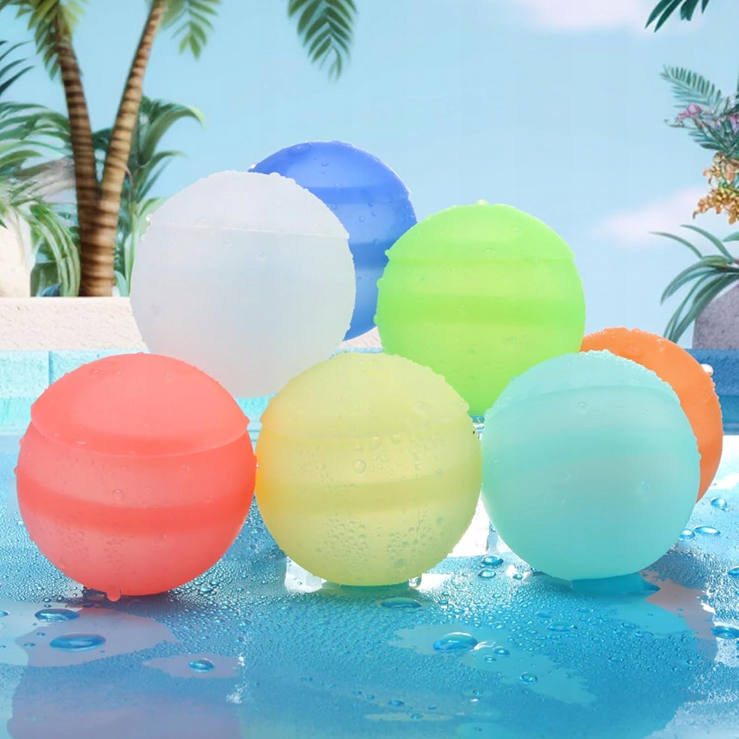 REUSABLE WATER BOMBS 12 PCS Kind water balloons