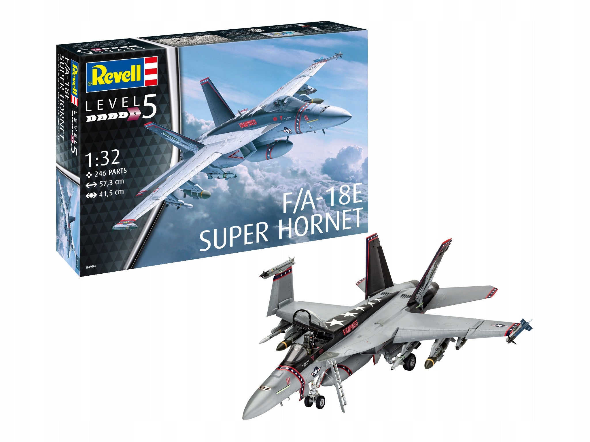 Konstruktorius Revell - F/A-18E Super Hornet, 1/32, 04994, 13 m.+