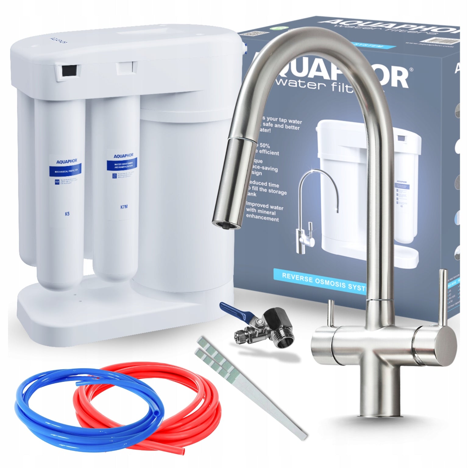 REVERSE OSMOSIS WATER FILTER AQUAPHOR MORION THREE WAY BATTERY FOR FILTER