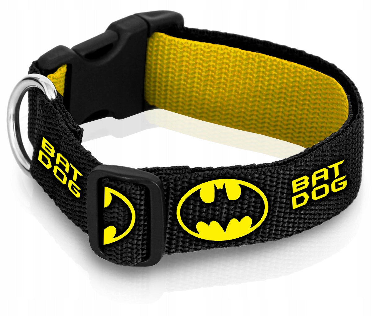 REVERSE SOLID COLLAR STRONG WEBBING FOR DOG ADJUSTABLE 30-45cm M Brand Reverse