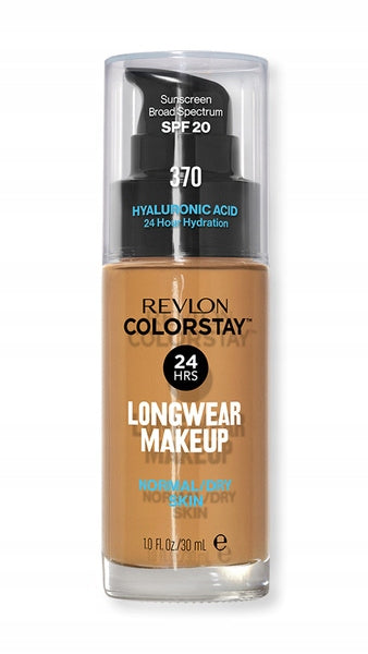 Foundation für normale und trockene Haut Revlon ColorStay Makeup SPF20 30 ml 370 Toast 
