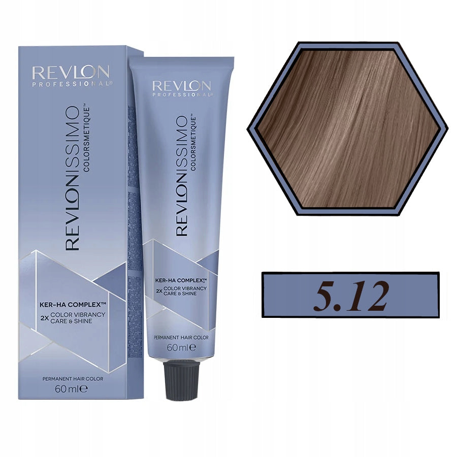 Haarfärbemittel Revlon Revlonissimo Colorsmetique 5.12-helles Perlbraun, 60 ml 