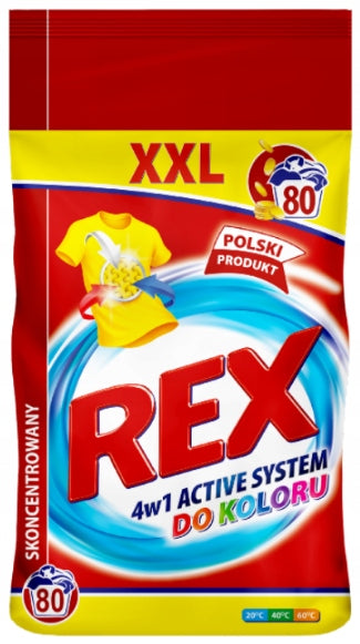 REX WASHING POWDER 6KG COLOR 80WASHES Manufacturer code 5903957311531