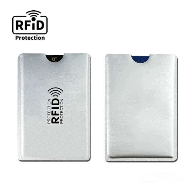 RFID set 2x passport case + 2x silver card case Packaging status original
