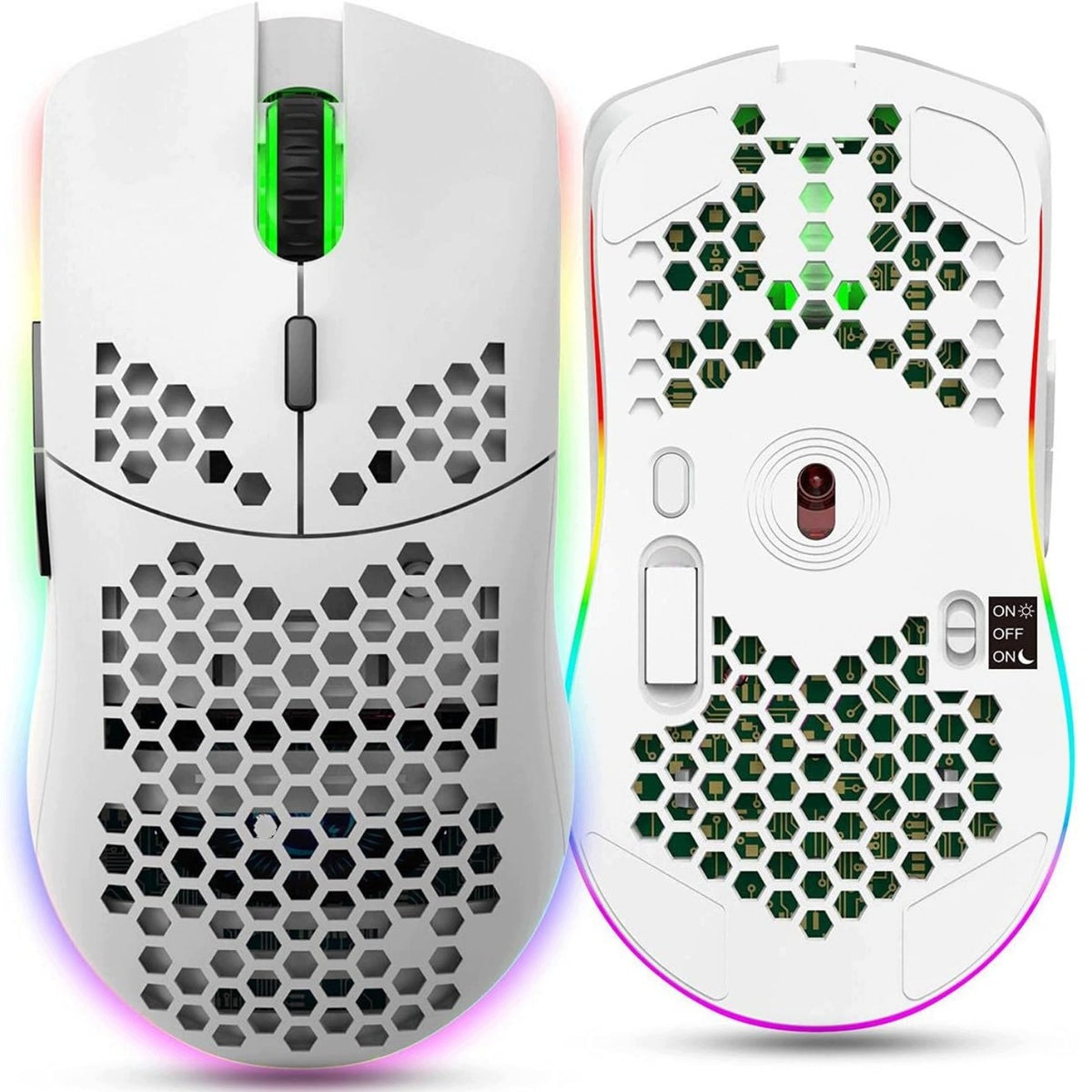 RGB 2,4 GHz WIRELESS OPTICAL GAMING MOUSE CHARGED 800-3600 DPI Manufacturer code MYSZ BEZPRZEWODOWA DO KOMPUTERA GAMINGOWA