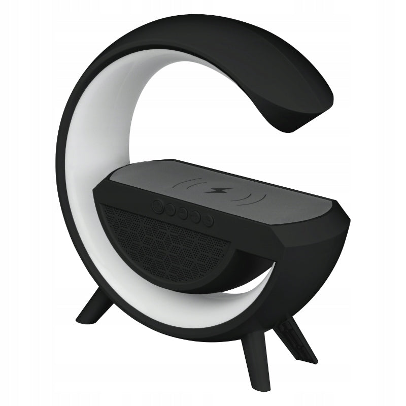 RGB Bluetooth LED Speaker with Induction Charger Black with Battery Model other