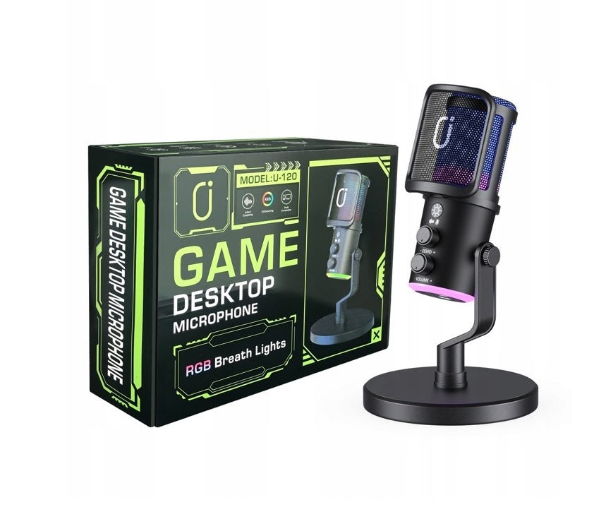 RGB Gaming Desktop Microphone for Podcast Streaming Manufacturer code 00100