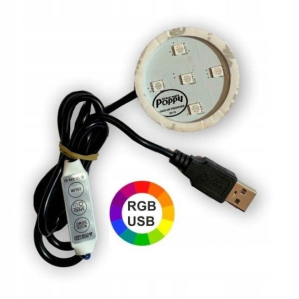 RGB LED Backlight USB 5V to Poppy 2m Scent Lighting Trucks Turbo