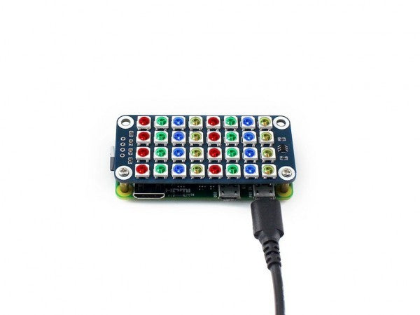 RGB LED HAT Module with 4x8 Multicolor LEDs Batteries included no