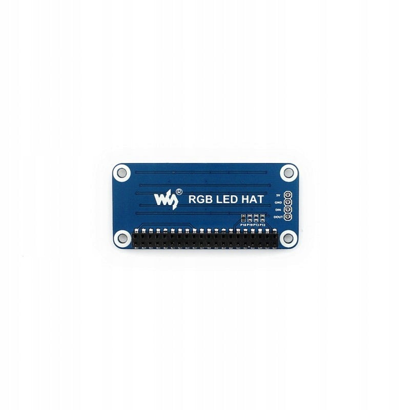 RGB LED HAT Module with 4x8 Multicolor LEDs Manufacturer WaveShare