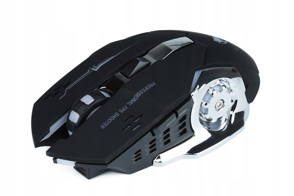 RGB LED Wireless Gaming Mouse | 1200-2400 DPI Color black