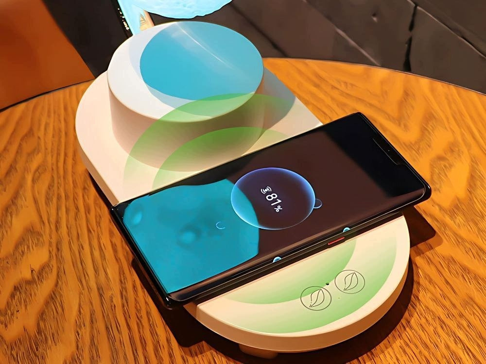 RGB Moon Light with 10W LED Induction Charger USB Bluetooth Speaker Packaging status original