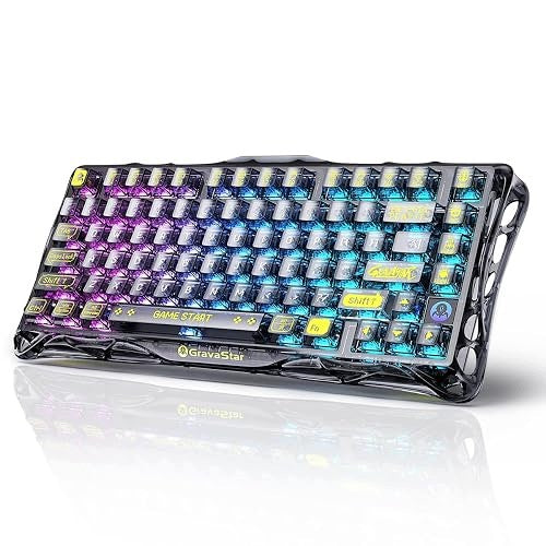 RGB WIRELESS KEYBOARD 75% FOR GAMERS REPLACE LED KEYS FOR HOME Manufacturer no brand